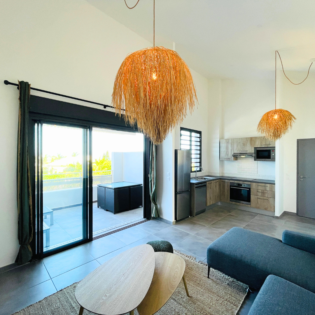 Appartement T2 neuf pour investir à La Saline Les Bains avec vue mer et garage - 1